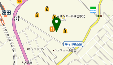 エックスモバイル イオンモール四日市北店の地図画像