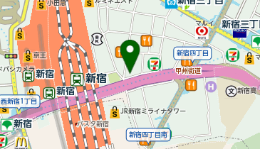 パソコンテック新宿店の地図画像