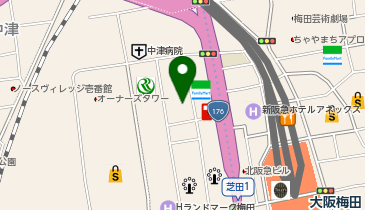 LIFE-MAKE PERSONAL(ライフメイクパーソナル) 梅田店の地図画像