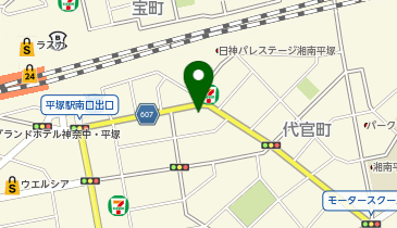 無人セルフ脱毛サロン i-Skin(アイ スキン) 平塚店の地図画像