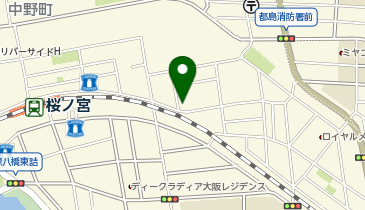 肉の卸しジョウショーの地図画像