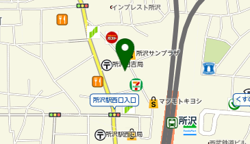 セルフコンタクトレンズショップ バニラ所沢店の地図画像