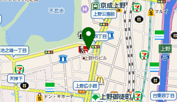 メンズ脱毛レイロール 上野御徒町店の地図画像