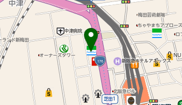 メンズ脱毛レイロール 大阪梅田店の地図画像