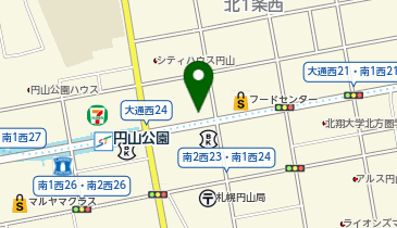 札幌円山あおば鍼灸接骨院の地図画像