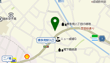 ワンズレンタカー 成城世田谷通り店の地図画像