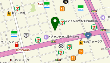 魔界コンカフェまにあの地図画像