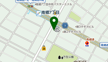 南郷7丁目あおば接骨院の地図画像