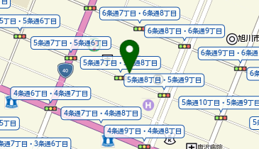 旭川はれて屋台村の地図画像