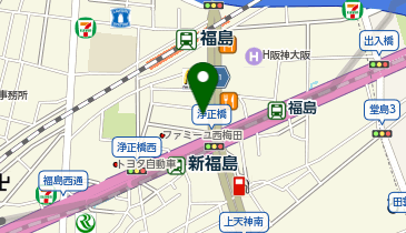 賃貸・売買のアシスト大阪福島店の地図画像