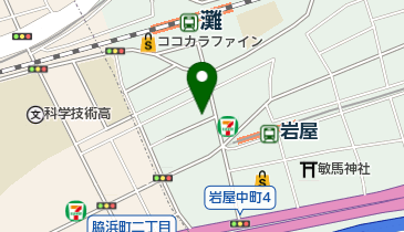 下町かっぽう つくしの地図画像