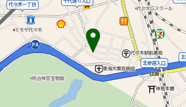 VOLTEX-YOYOGI(ボルテックスヨヨギ)の地図画像