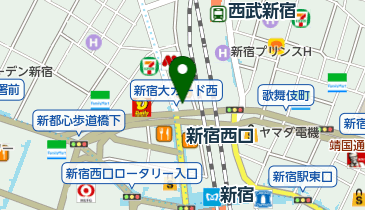 外貨両替ドルレンジャー 新宿西口店の地図画像