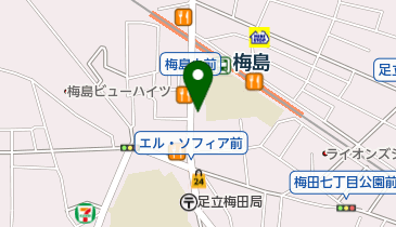 サムクリエーション珠算学院 梅島駅前校の地図画像