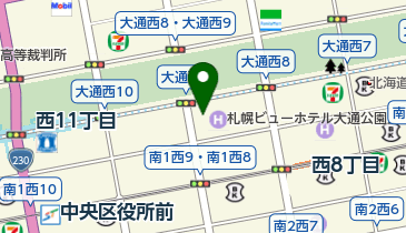 ポロクルポート 大通西8丁目 第一三共ビル前の地図画像