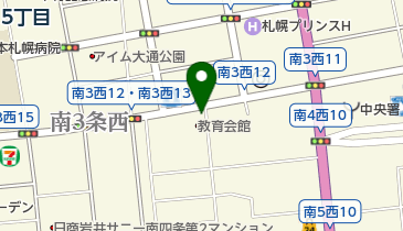 ポロクルポート 北海道教育会館の地図画像