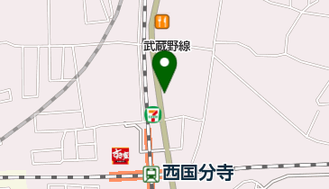 国分寺レンタカーの地図画像