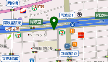 座・朋の地図画像