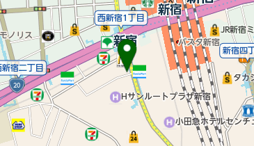 補聴器プラザ 新宿店の地図画像