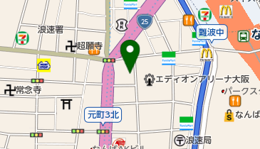 新生ホームサービス 難波支店の地図画像