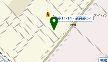 コインランドリーHAPPY WASH(ハッピーウォッシュ) 新発寒店の地図画像