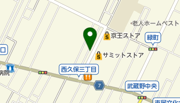 コインランドリーピエロ 101号 緑町店の地図画像