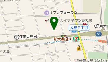 はなまる保険 東大島店の地図画像