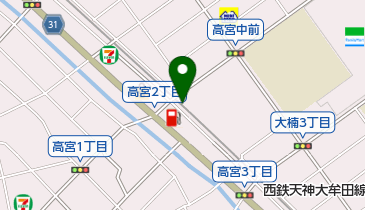 コインランドリーたかみやの地図画像