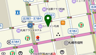 寒遊会書道 札幌時計台前本部教室の地図画像