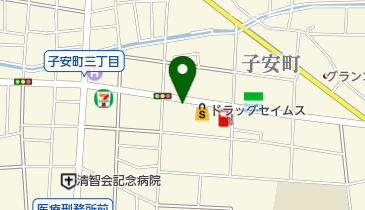 コインランドリーピエロ 128号 子安町店の地図画像