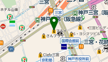 洋服のリフォーム 私のお針箱 神戸マルイ店の地図画像