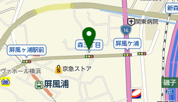 磯子てんびん堂の地図画像