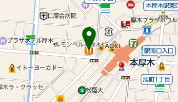 GINZA Gratia(ギンザ グラティア) 本厚木駅前店の地図画像