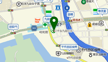 ワサビ株式会社 東京オフィスの地図画像