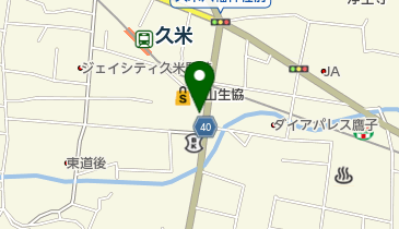 くめ駅東 整骨院の地図画像