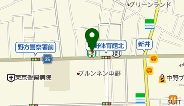 サンメガ 中野店の地図画像