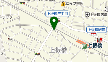 電車のみえる店の地図画像