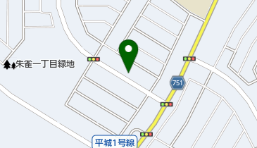 朱雀のこころ整骨院の地図画像