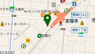 LADASPA(ラダスパ) 本厚木店の地図画像