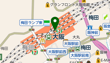 古美術八光堂 大丸梅田店の地図画像