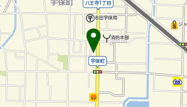 コインランドリ- ウォッシュ&ダッシュ 宇保店の地図画像