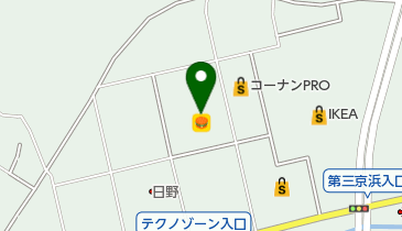 コーナン港北インター店フードコート棟の地図画像