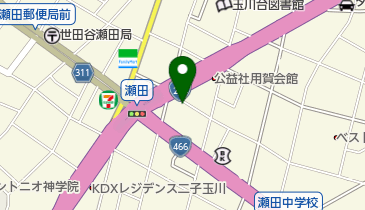 SwingSeta」(世田谷区--〒158-0095)の地図/アクセス/地点情報 - NAVITIME