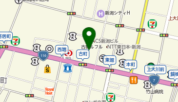 新潟古町まちみなと情報館」(新潟市中央区--〒951-8063)の地図