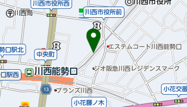 能勢電南駐輪センターの地図画像