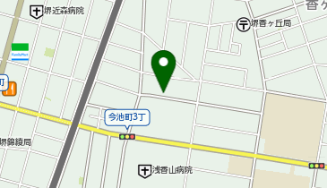 (株)飯常製作所の地図画像