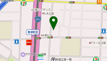 フクダ電子江坂物流センターの地図画像