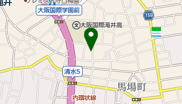 馬場二町会倉庫の地図画像
