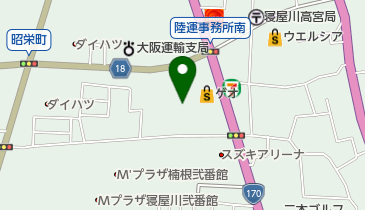 ダイシン物流(株)高宮(営)の地図画像