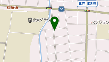 (株)北白川不動産研究所の地図画像